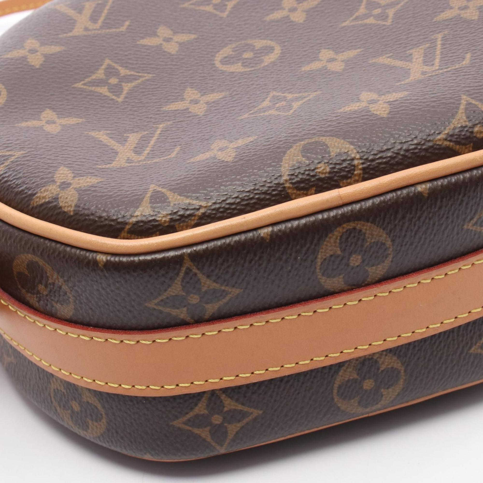 Louis Vuitton Monogram Brown Coated Canvas Leather Shoulder Bag (Pre-Owned)
