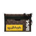 Louis Vuitton Brown Marron Purple Pvc Canvas Leather Shoulder Bag (Pre-Owned)