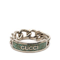 Gormet Chain Ring Enamel and Sterling Silver