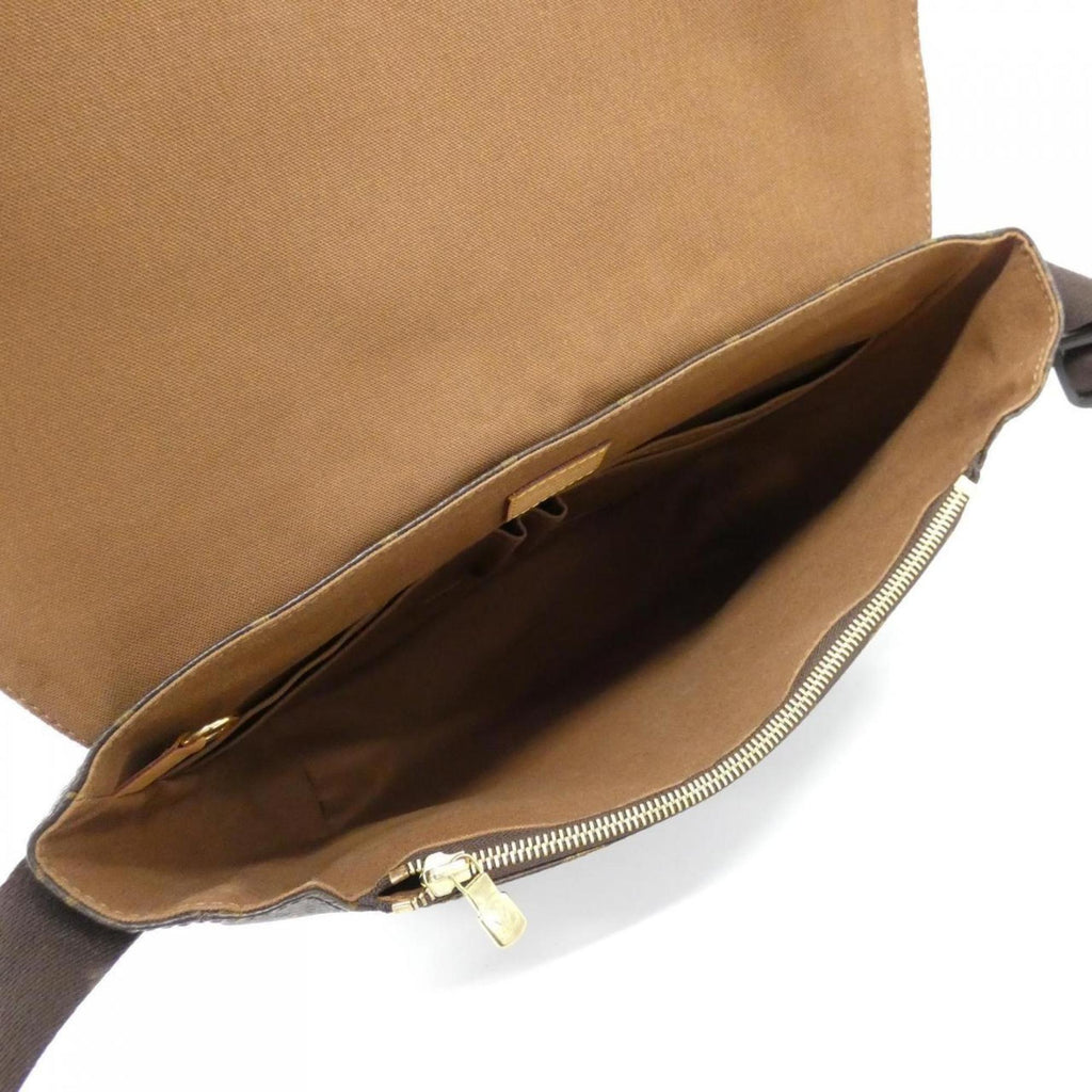 Louis Vuitton Marron Coated Canvas Shoulder Bag (Pre-Owned)