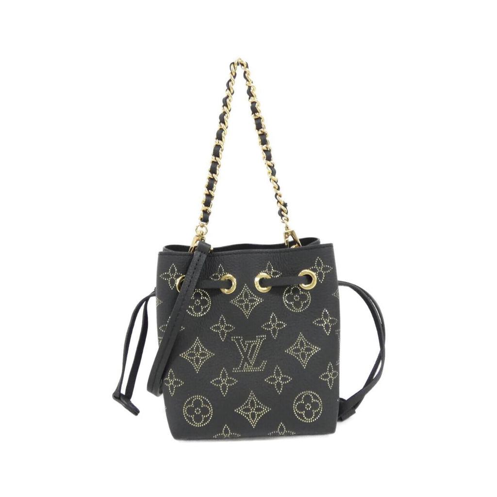 Louis Vuitton Black Leather Shoulder Bag (Pre-Owned)