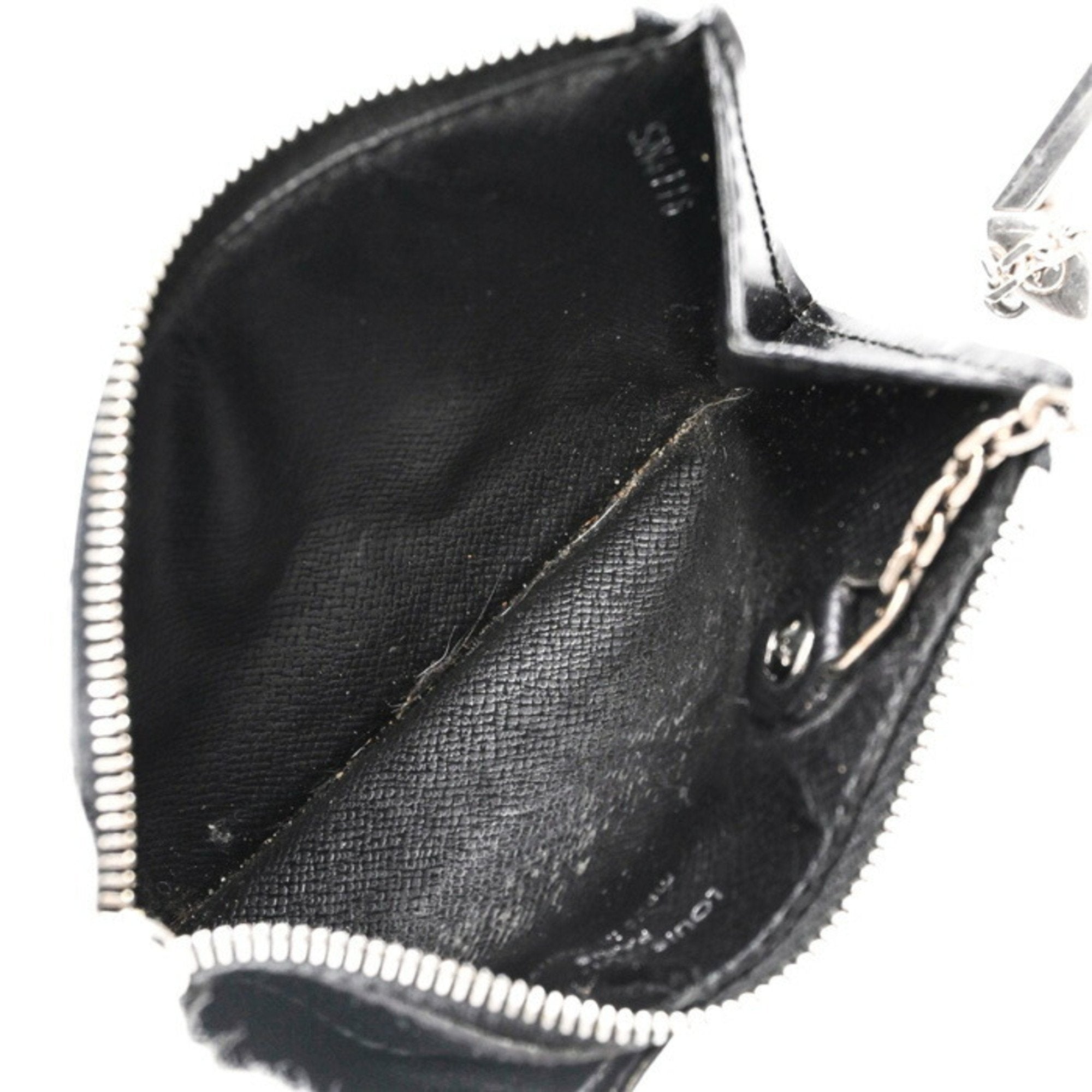 Louis Vuitton Noir Epi Leather Coin Purse/Coin Case (Pre-Owned)