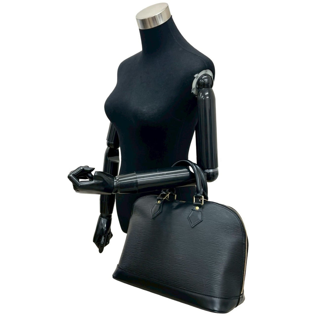 Louis Vuitton Black Epi Leather Handbag Tote Bag (Pre-Owned)
