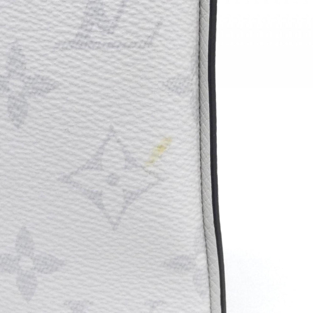 Louis Vuitton White Coated Canvas Shoulder Bag (Pre-Owned)
