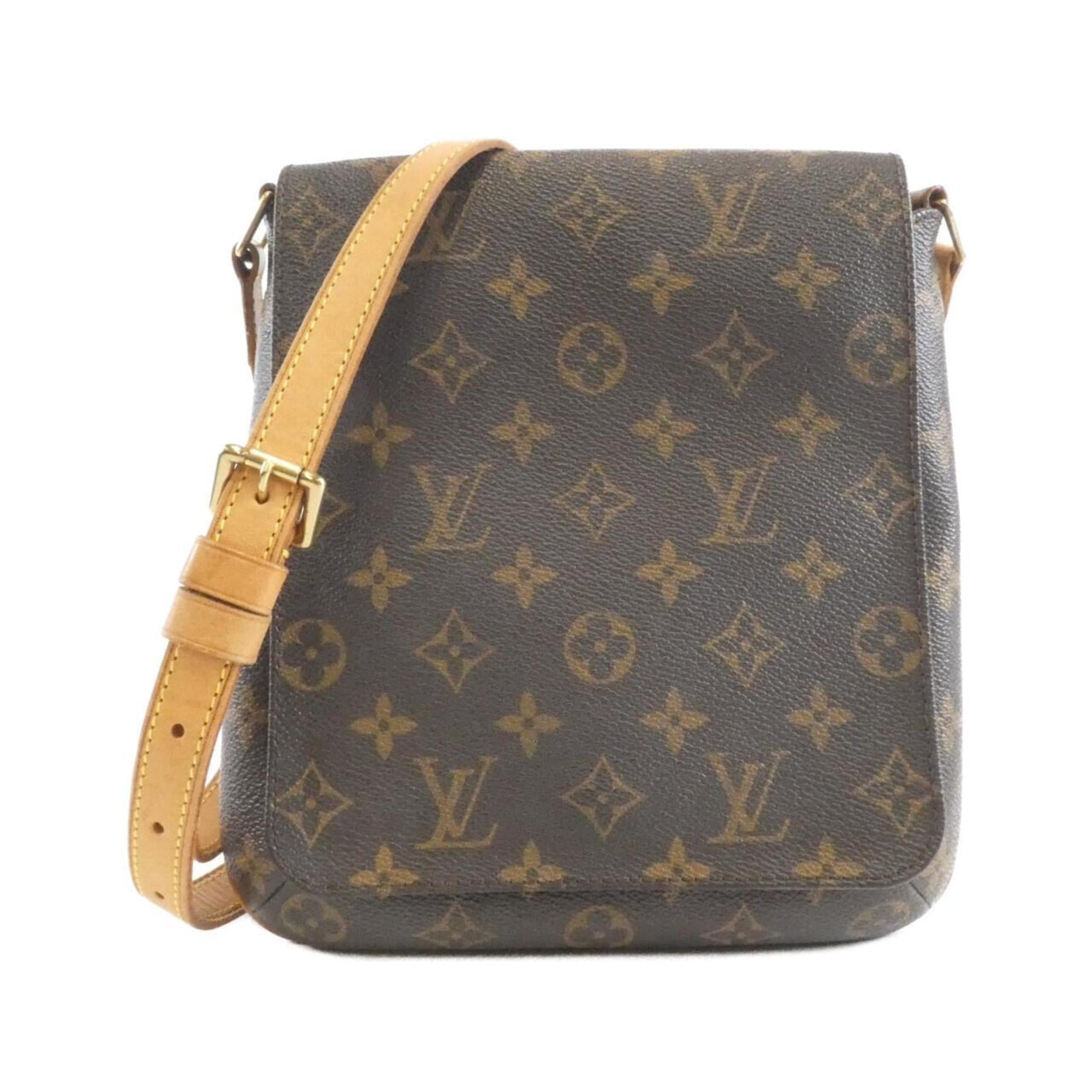 Louis Vuitton Marron Coated Canvas Shoulder Bag (Pre-Owned)