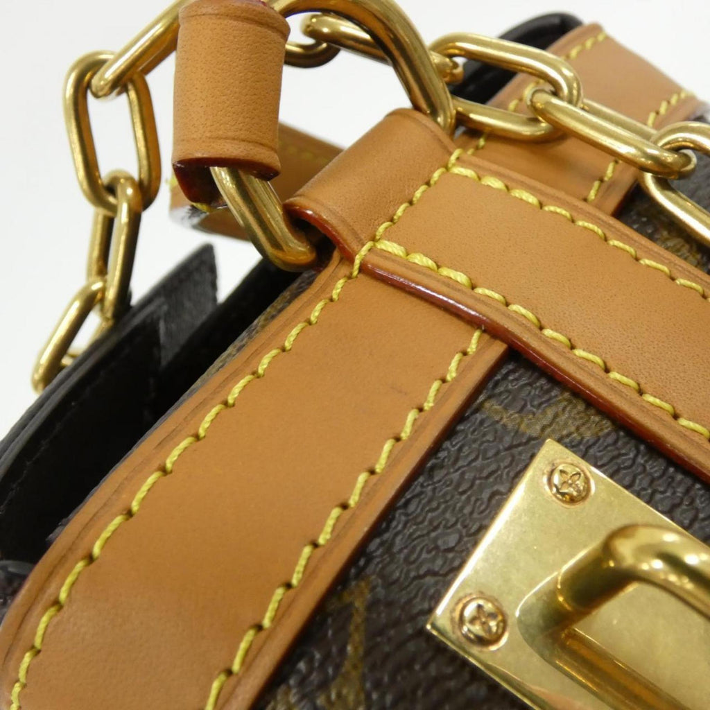 Louis Vuitton Marron Coated Canvas Shoulder Bag (Pre-Owned)