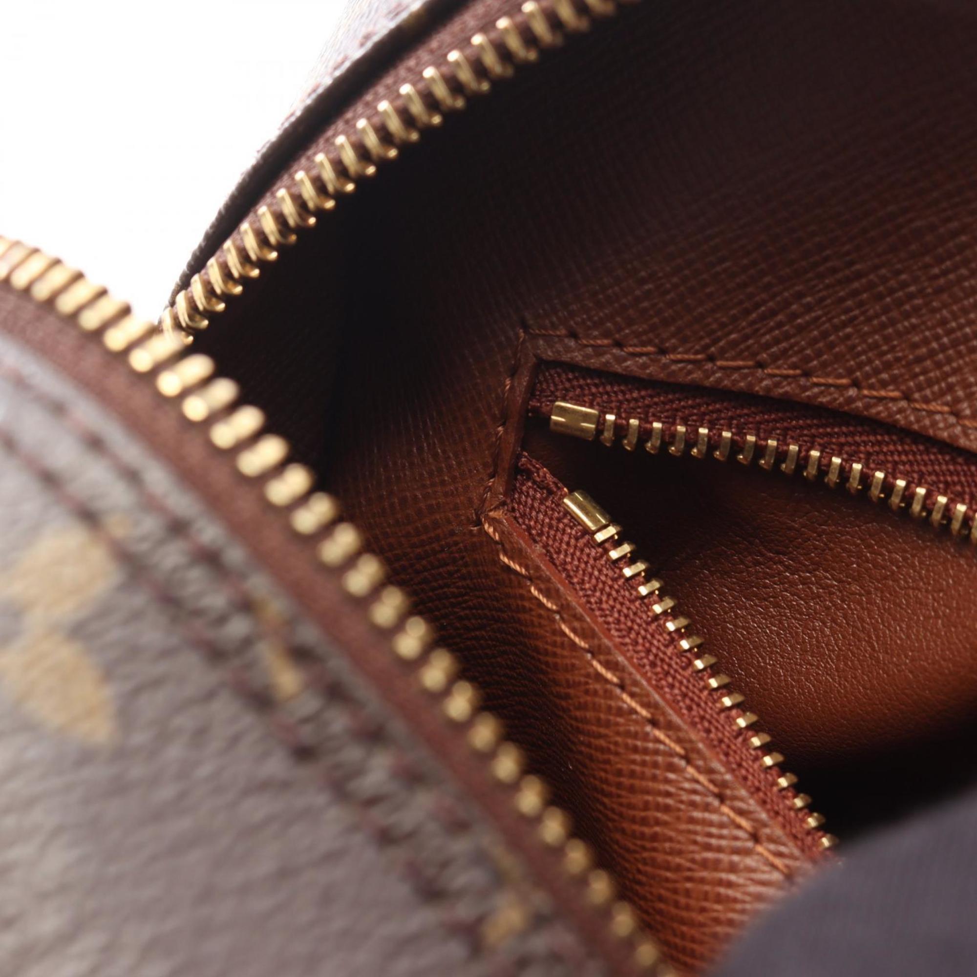 Louis Vuitton Brown Monogram Coated Canvas Leather Shoulder Bag (Pre-Owned)