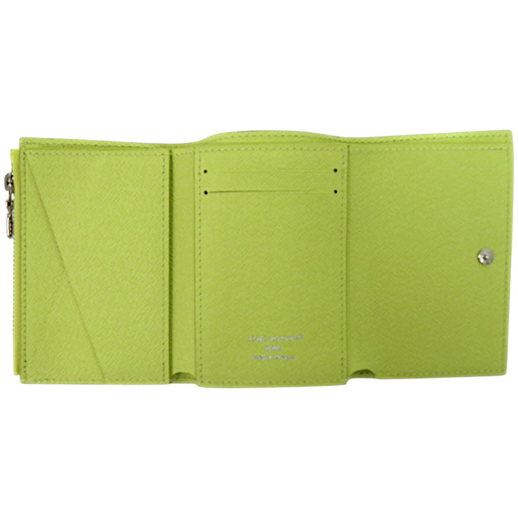 Louis Vuitton Black Fluorescent Yellow Monogram Wallet (Tri-Fold) (Pre-Owned)
