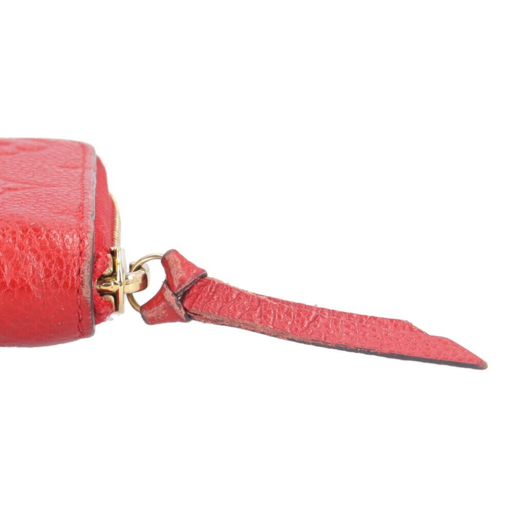 Louis Vuitton Monogram Empreinte Red Color Monogram Empreinte Long Wallet (Bi-Fold) (Pre-Owned)