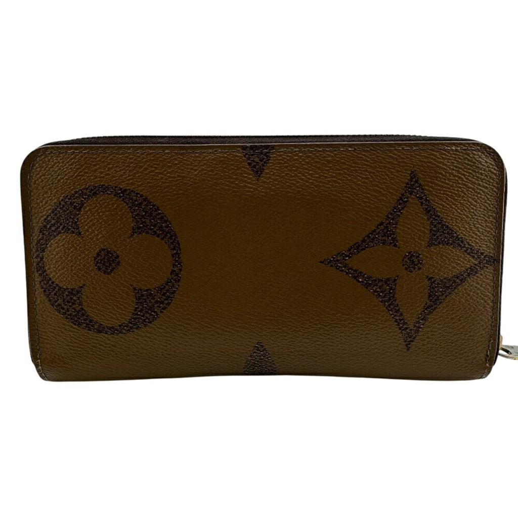 Louis Vuitton Brown Leather Long Wallet (Bi-Fold) (Pre-Owned)
