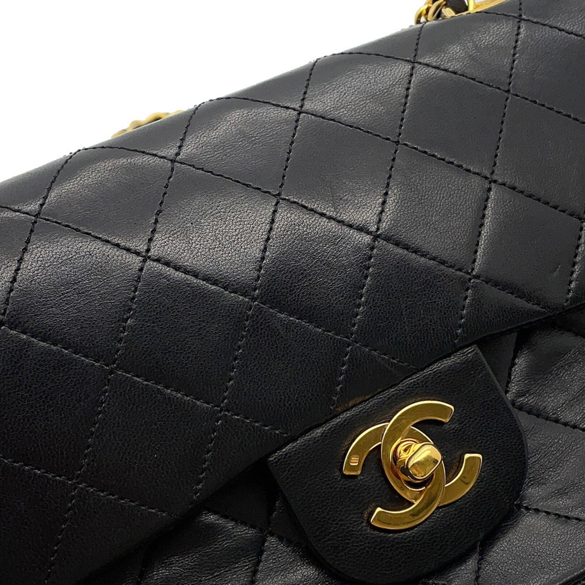 Vintage Classic Double Flap Bag Quilted Lambskin Small