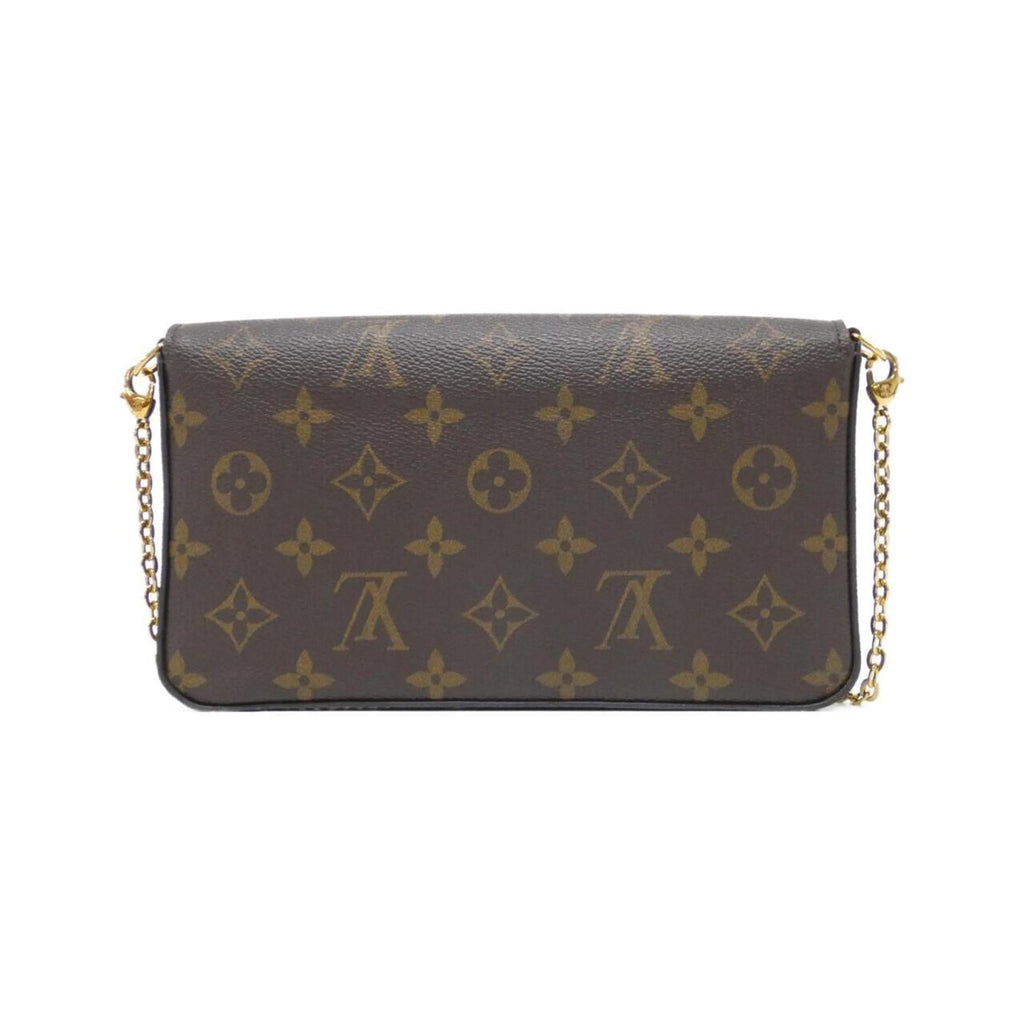 Louis Vuitton Marron Coated Canvas Pochette Shoulder Bag (Pre-Owned)