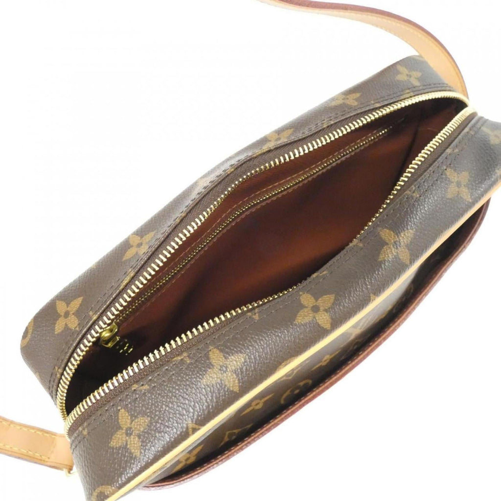 Louis Vuitton Marron Coated Canvas Shoulder Bag (Pre-Owned)