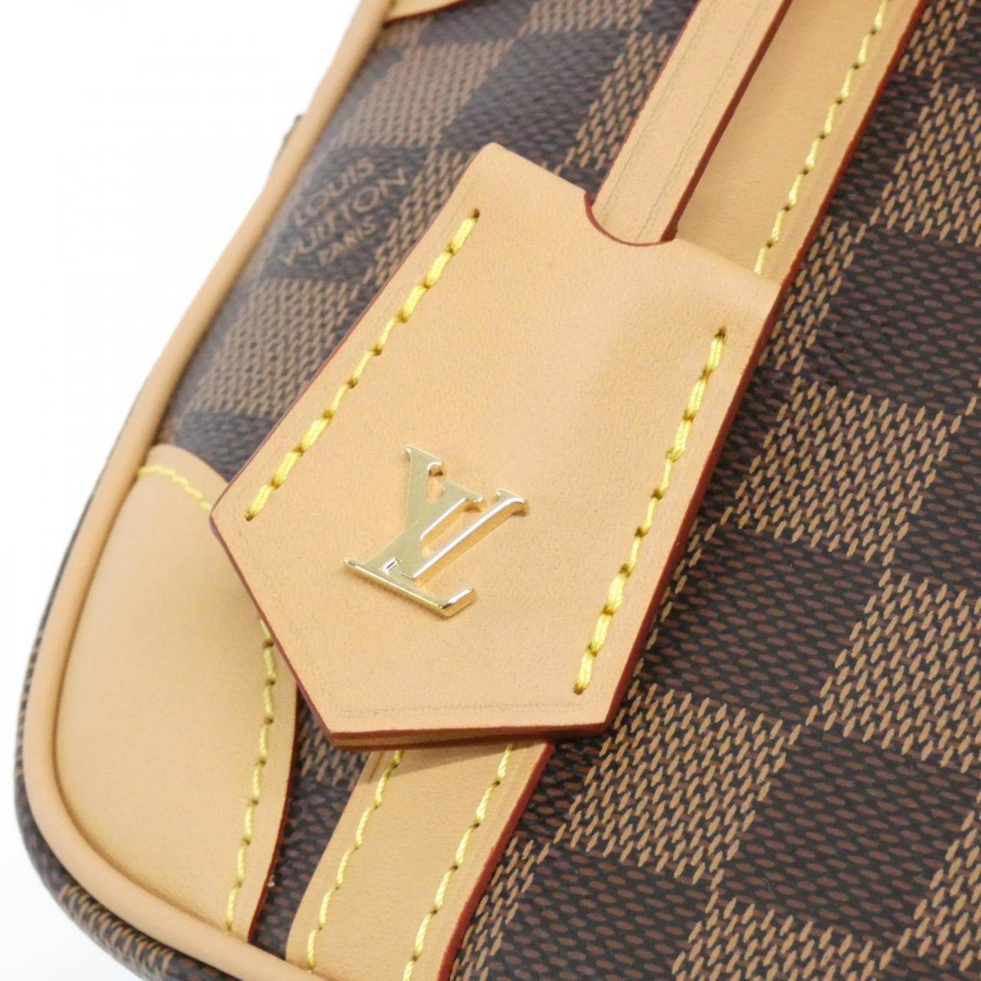 Louis Vuitton Brown Coated Canvas Shoulder Bag (Pre-Owned)