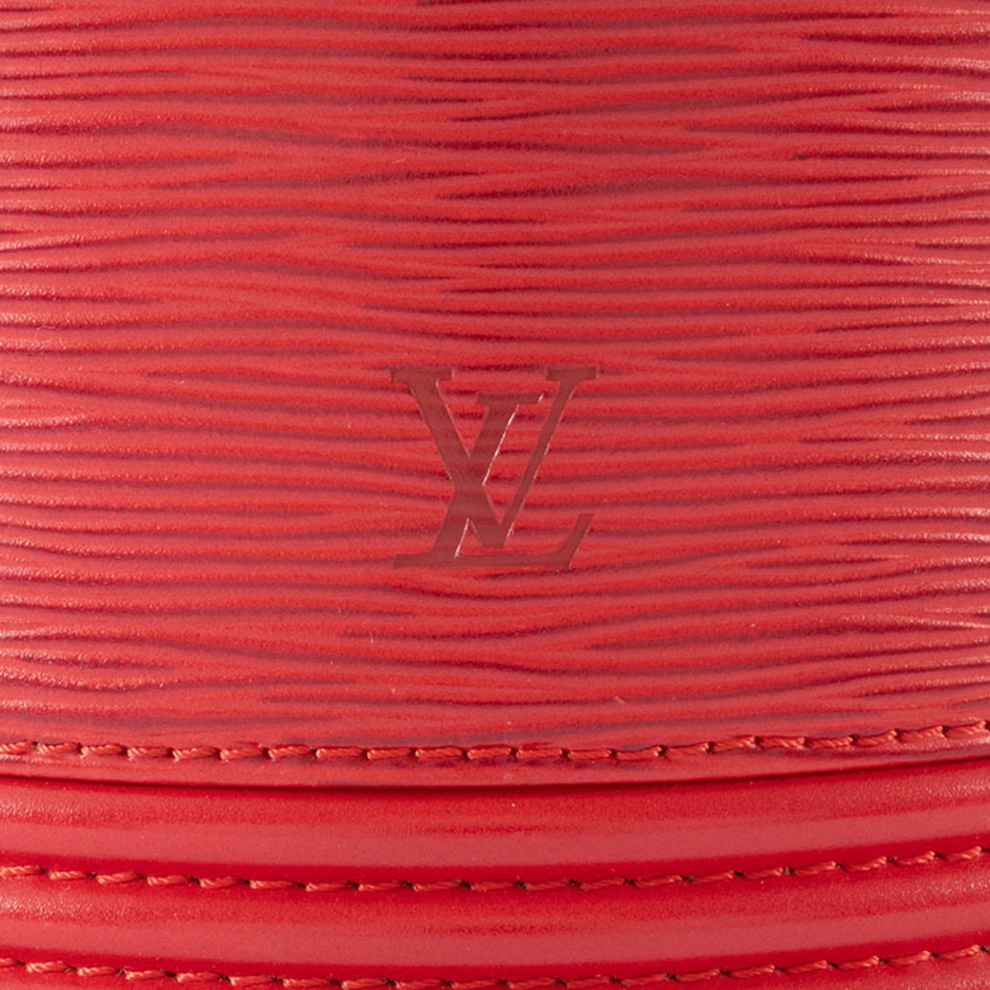 Louis Vuitton Castilian Red Epi Leather Handbag Vanity Bag (Pre-Owned)