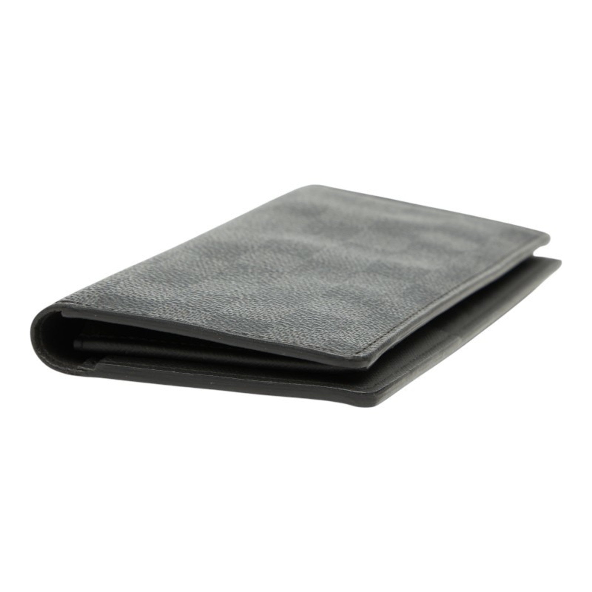 Louis Vuitton Damier Graphite Black Gray Damier Graphite Long Wallet (Bi-Fold) (Pre-Owned)