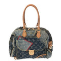 Louis Vuitton Monogram Denim Blue Monogram Denim Handbag (Pre-Owned)