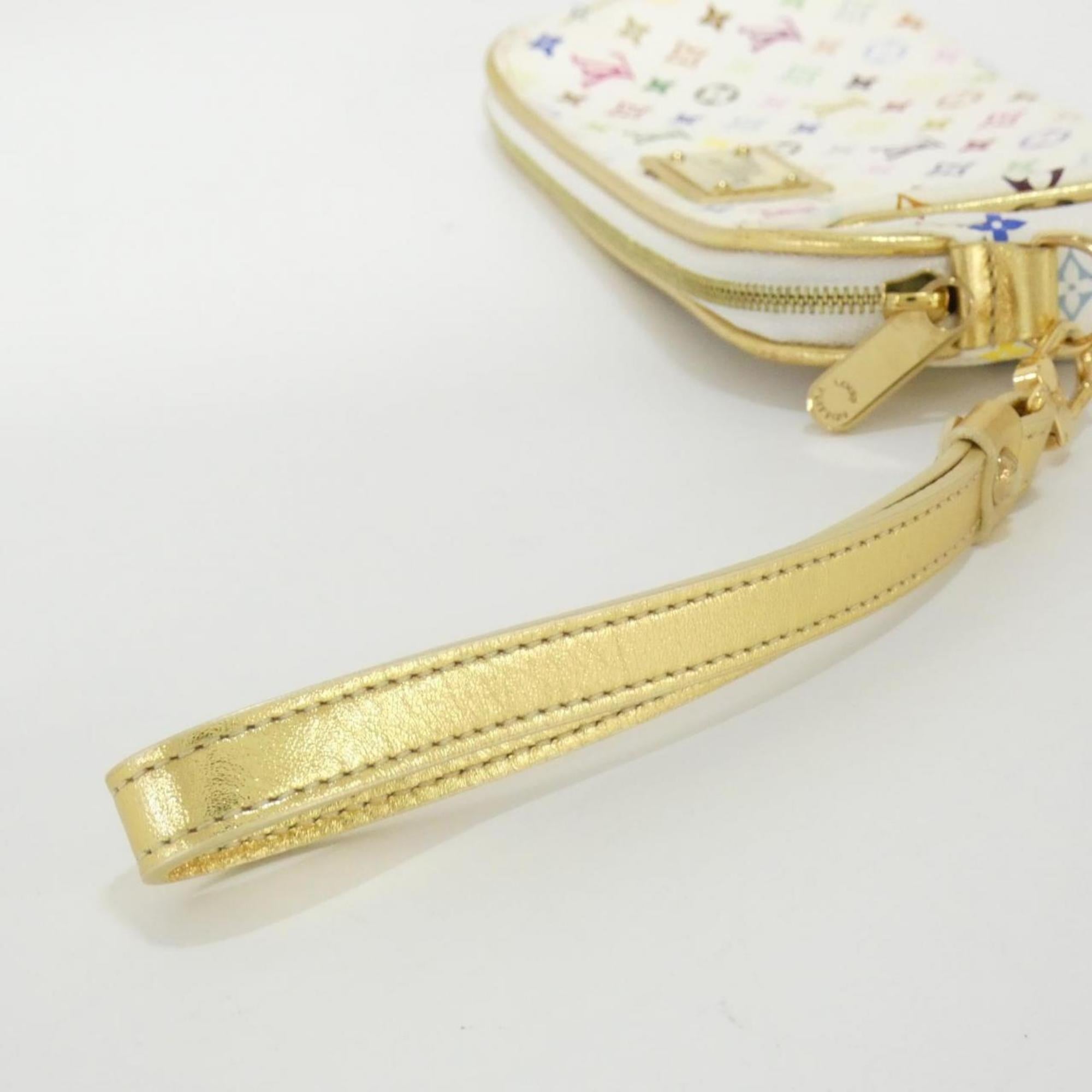 Louis Vuitton White Coated Canvas Pouch (Pre-Owned)