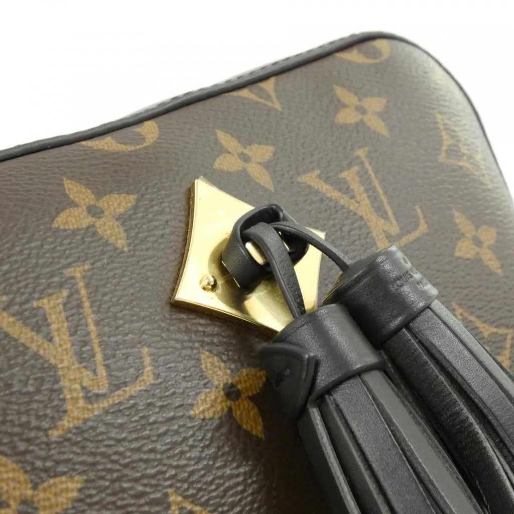 Louis Vuitton Black Marron Coated Canvas Leather Shoulder Bag (Pre-Owned)