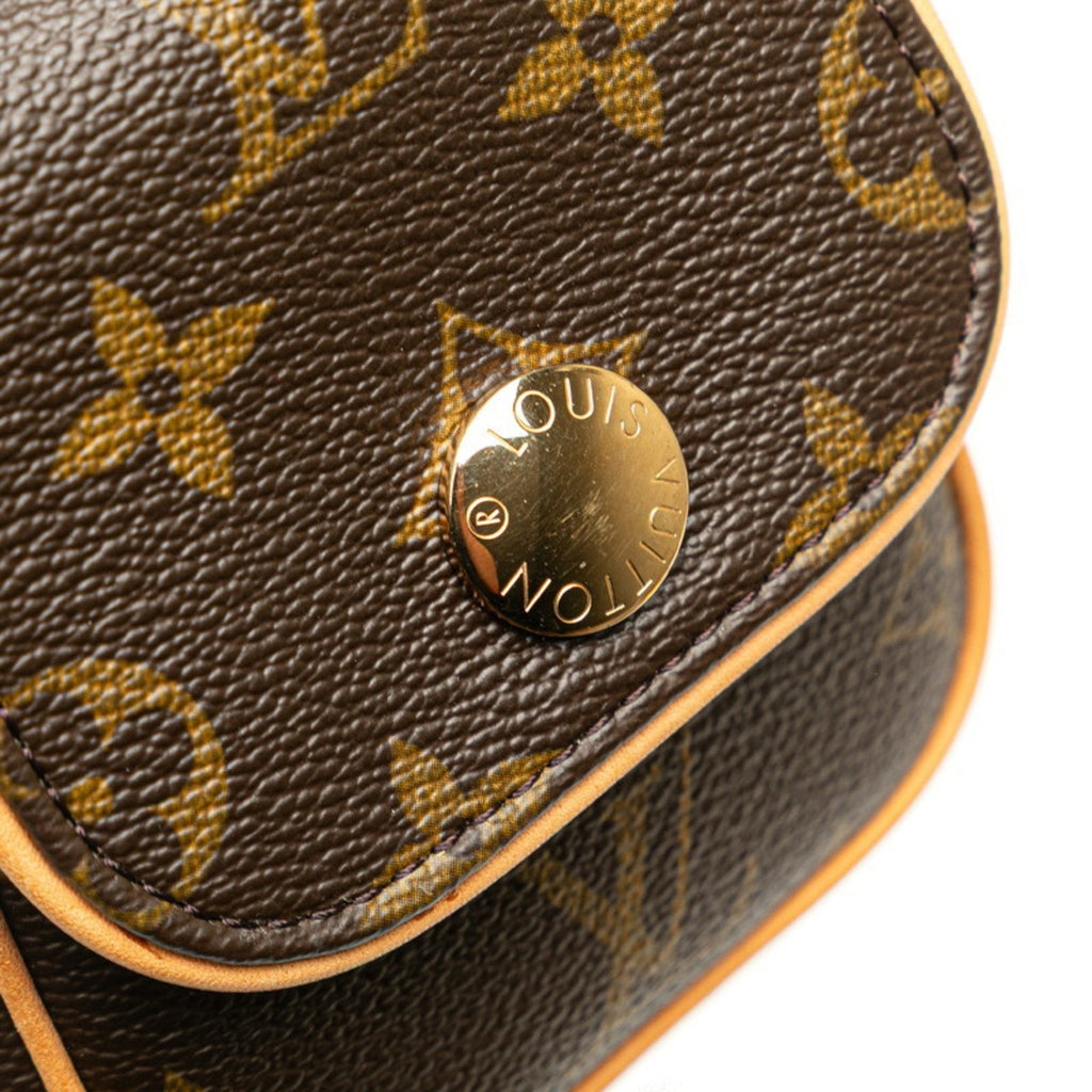 Louis Vuitton Monogram Brown Pvc Leather Pochette Shoulder Bag (Pre-Owned)