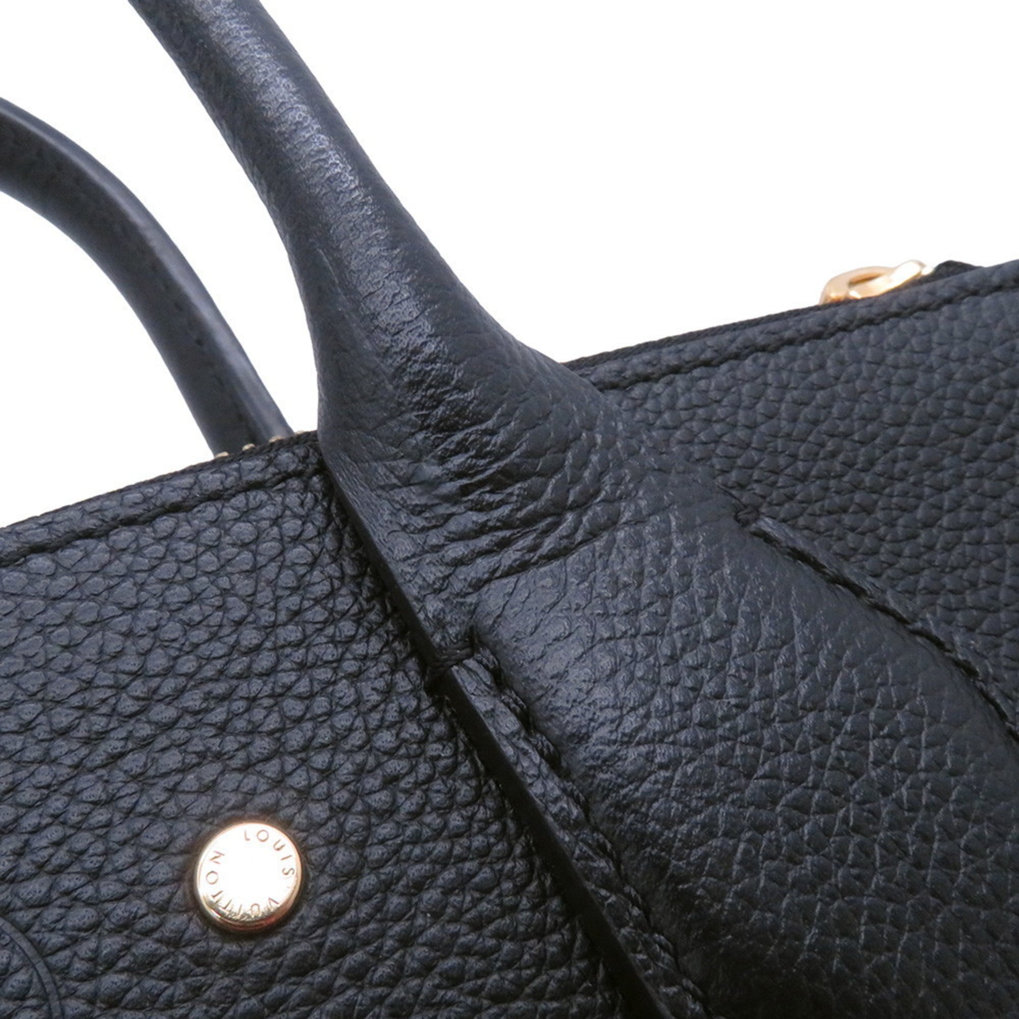 Louis Vuitton Noir Rouge Leather Handbag Shoulder Bag (Pre-Owned)