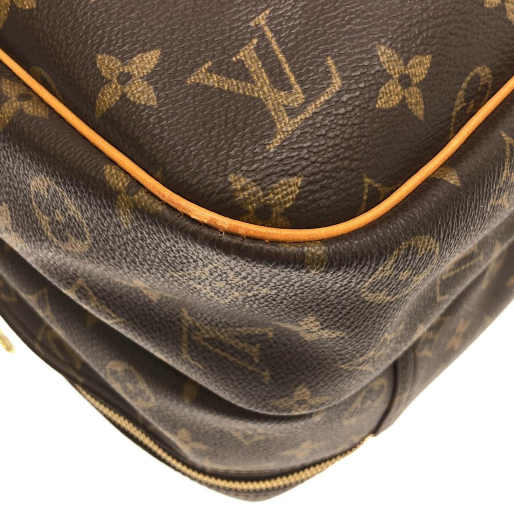 Louis Vuitton Brown Coated Canvas Boston Bag (Pre-Owned)