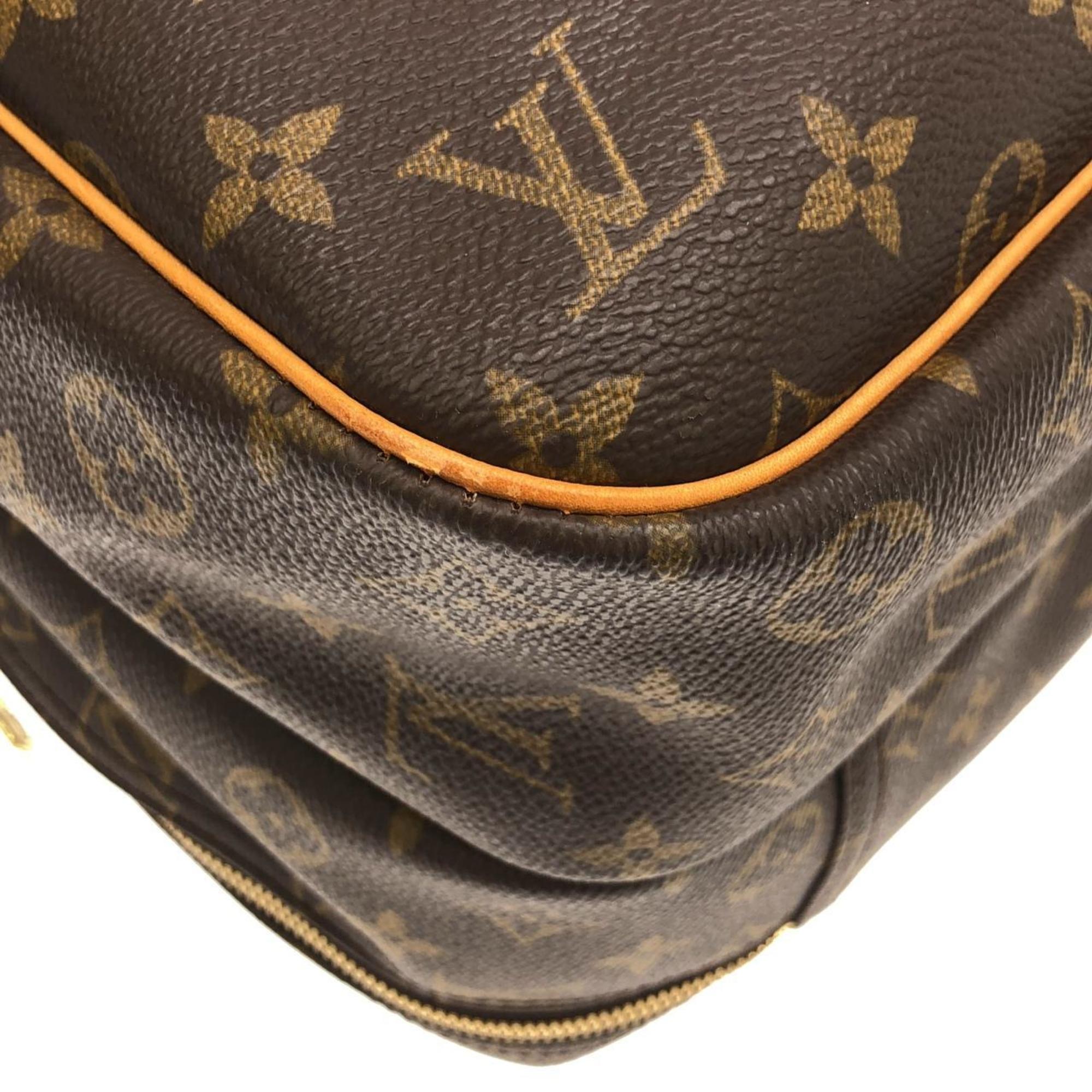 Louis Vuitton Brown Coated Canvas Boston Bag (Pre-Owned)
