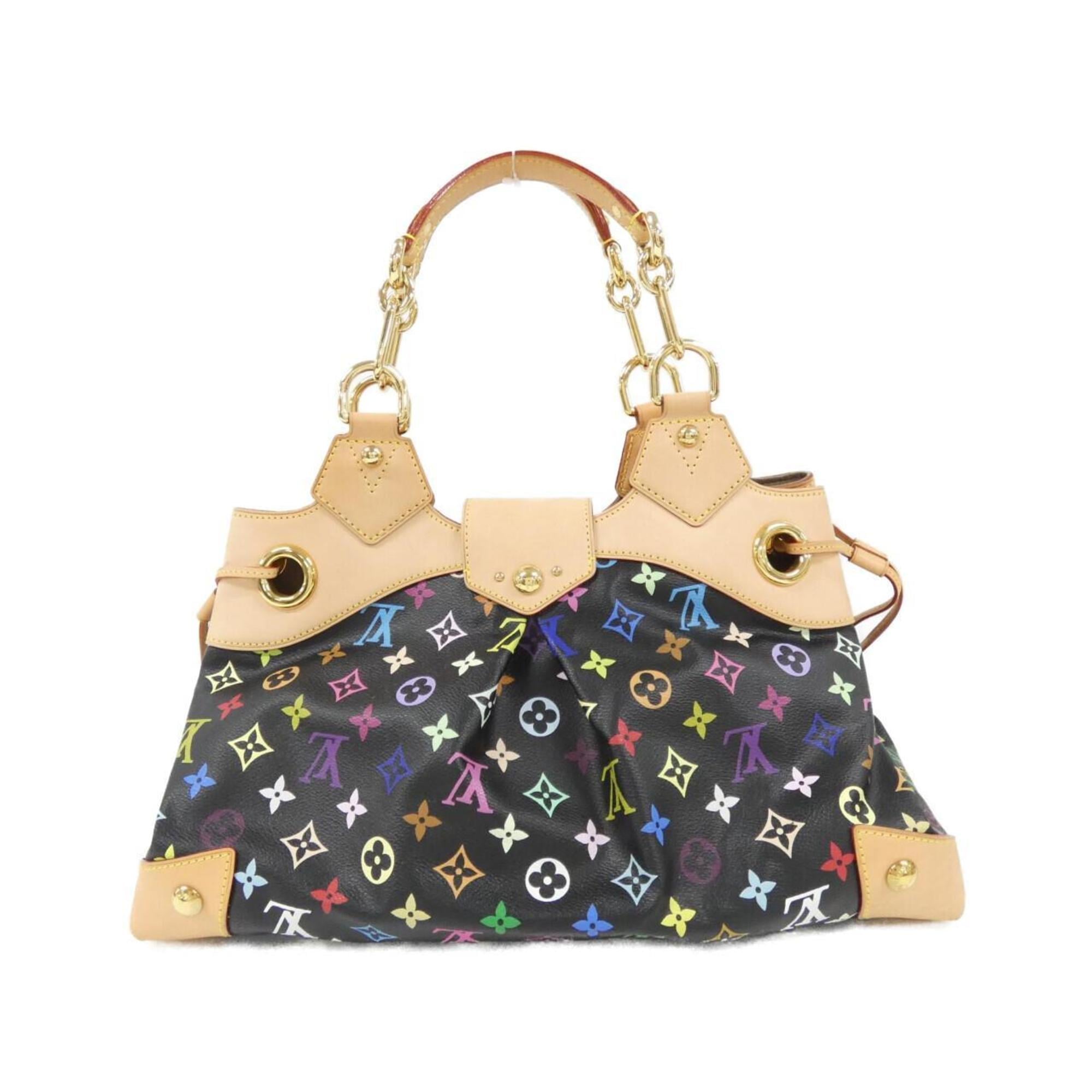Louis Vuitton Black Coated Canvas Shoulder Bag (Pre-Owned)