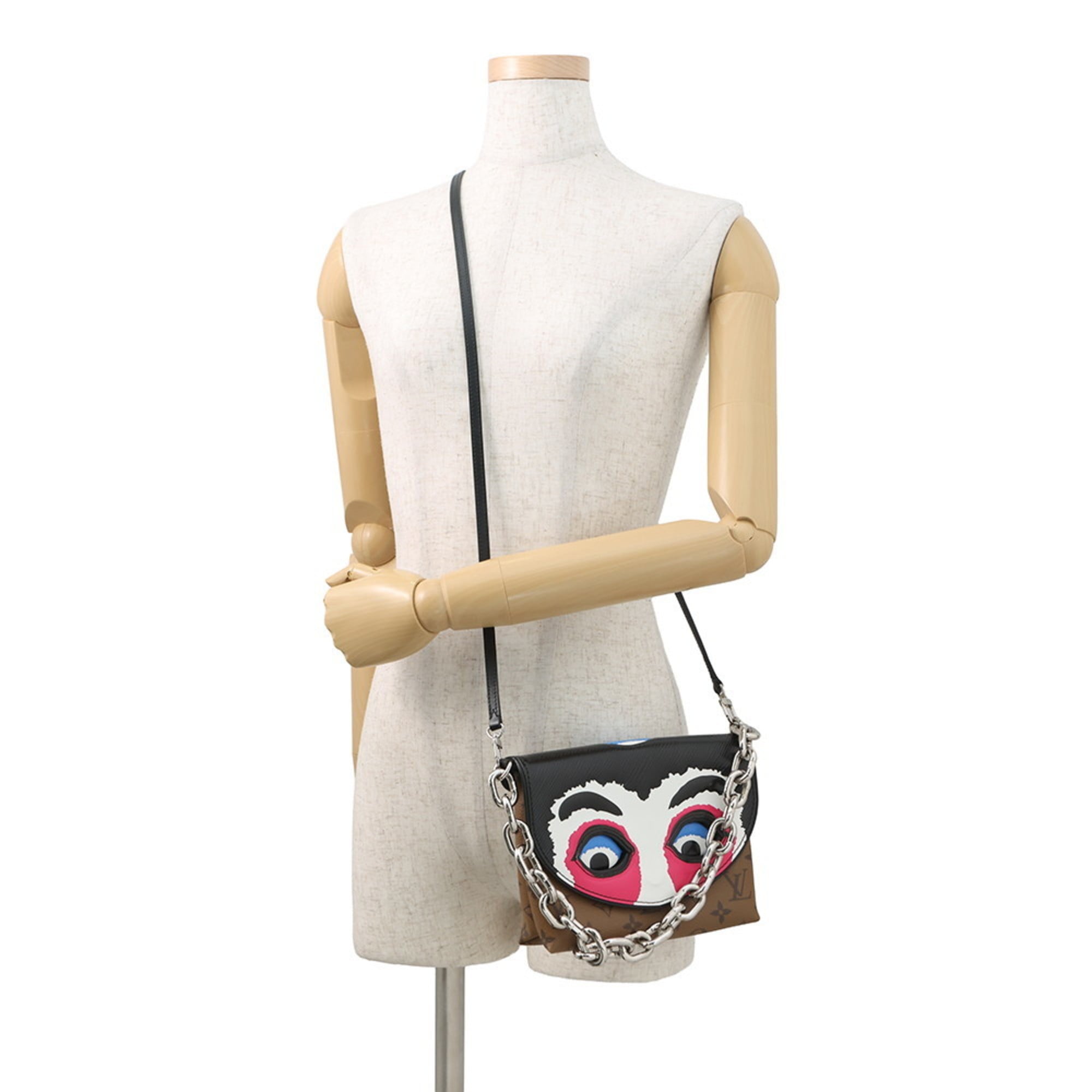 Louis Vuitton Monogram Reverse Noir Monogram Reverse Handbag Pochette Shoulder Bag (Pre-Owned)