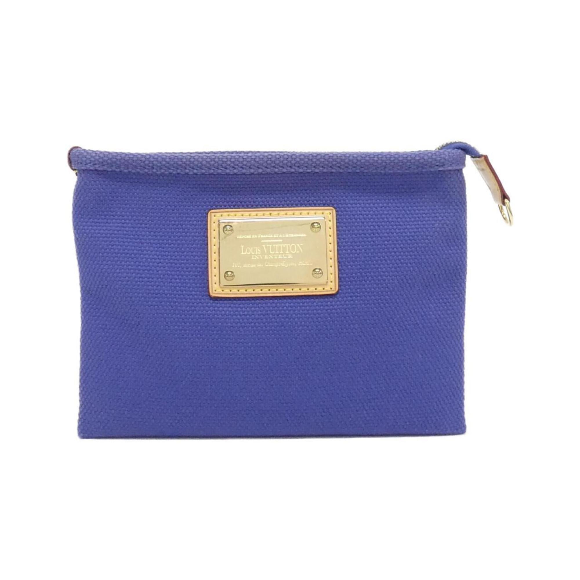 Louis Vuitton Blue Navy Canvas Handbag Pochette (Pre-Owned)