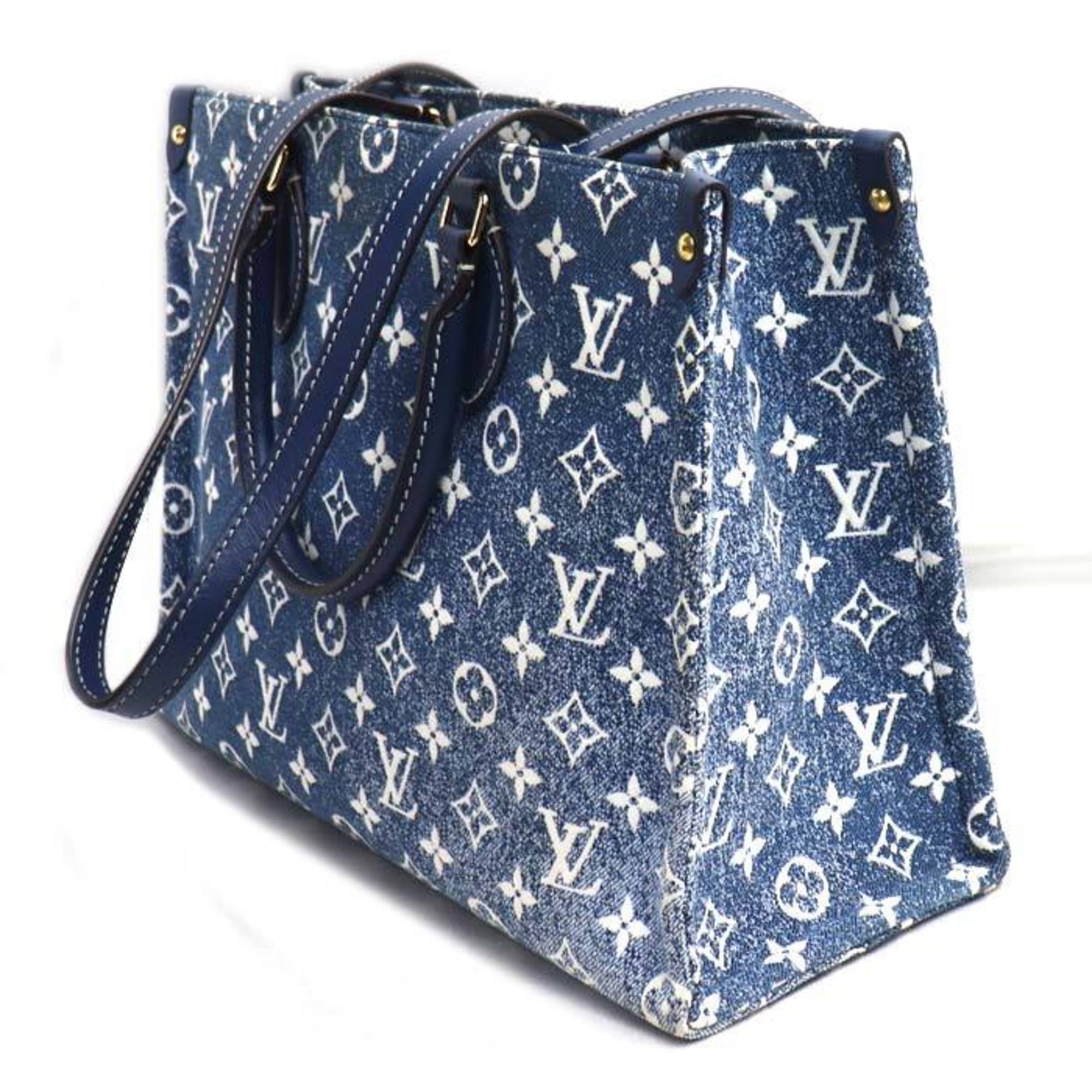 Louis Vuitton Blue Denim Shoulder Bag (Pre-Owned)