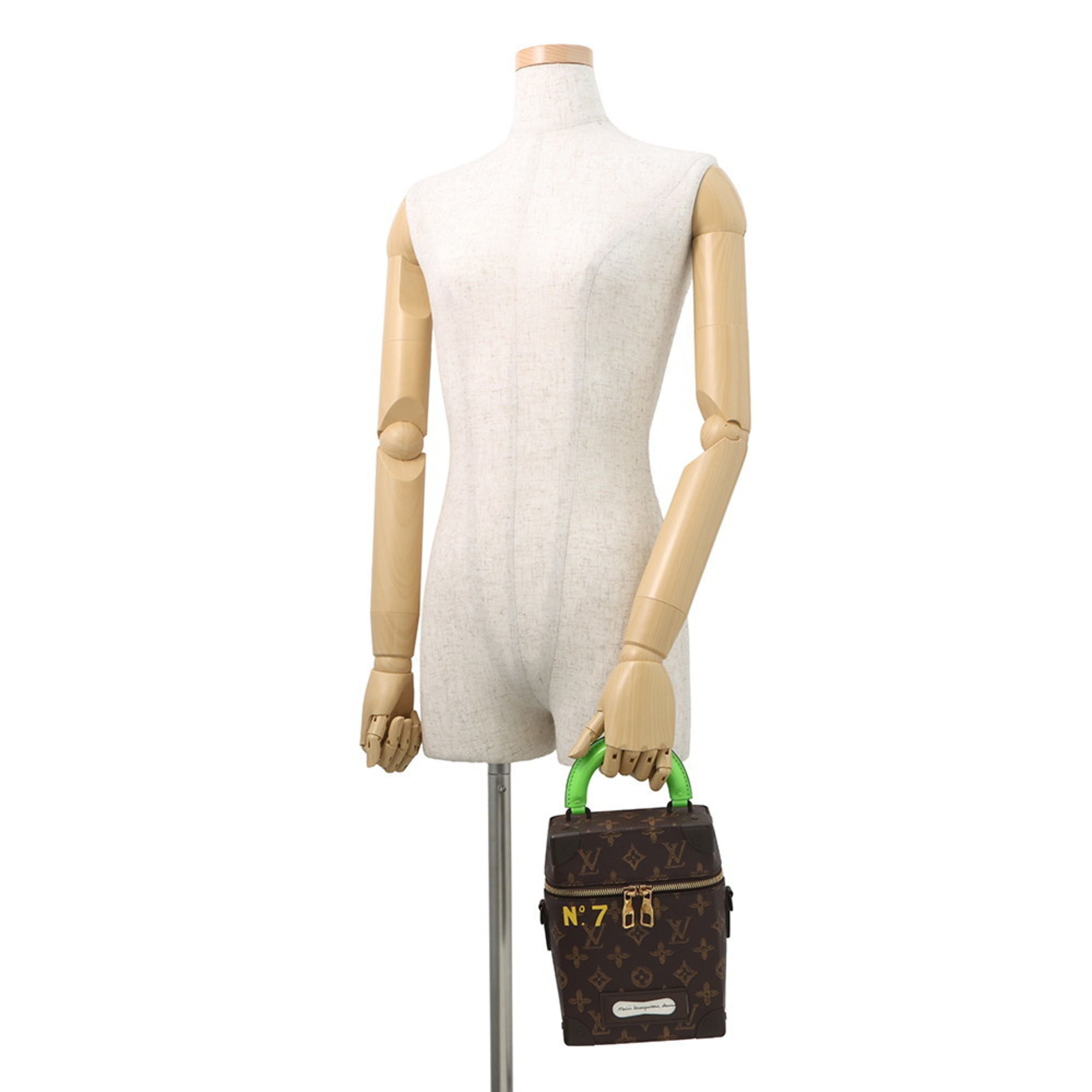 Louis Vuitton Green Monogram Handbag Shoulder Bag (Pre-Owned)