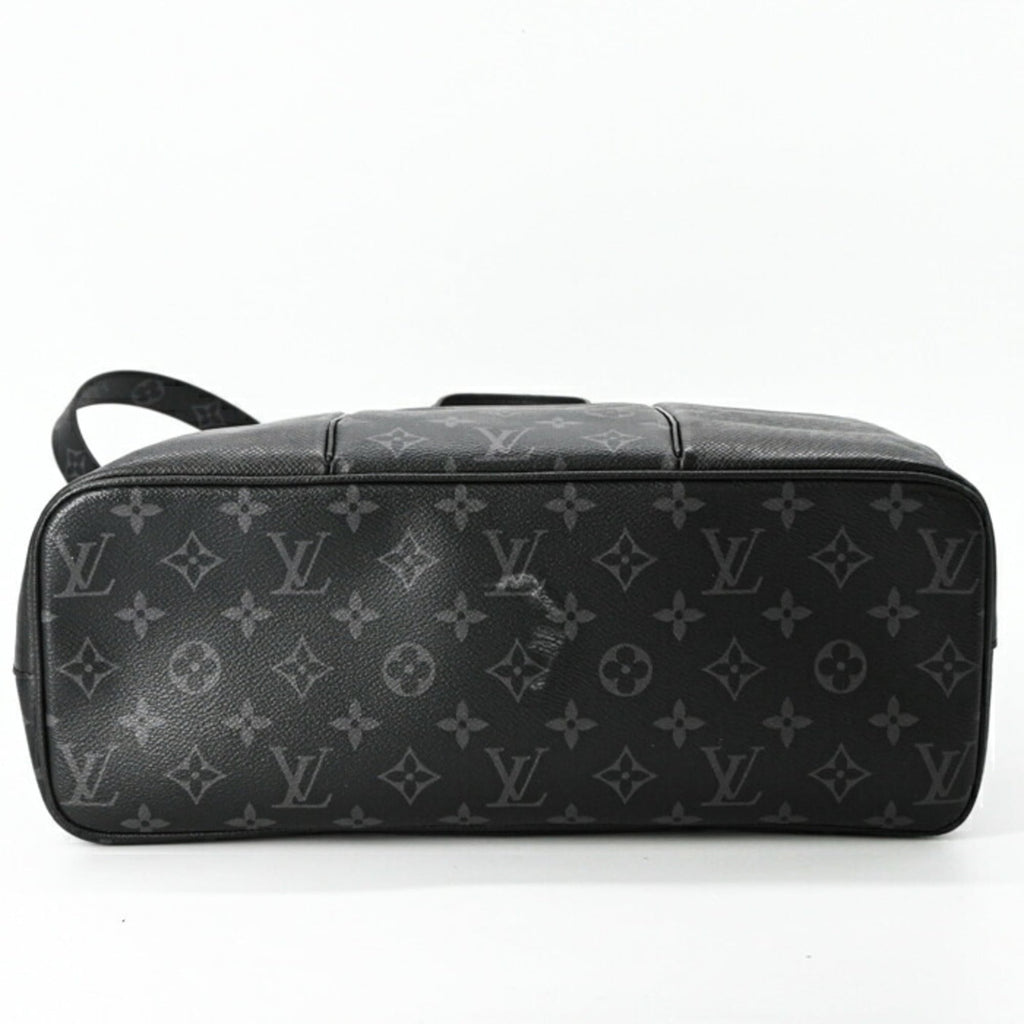 Louis Vuitton Black Noir Taigarama Monogram Shoulder Bag Tote Bag (Pre-Owned)