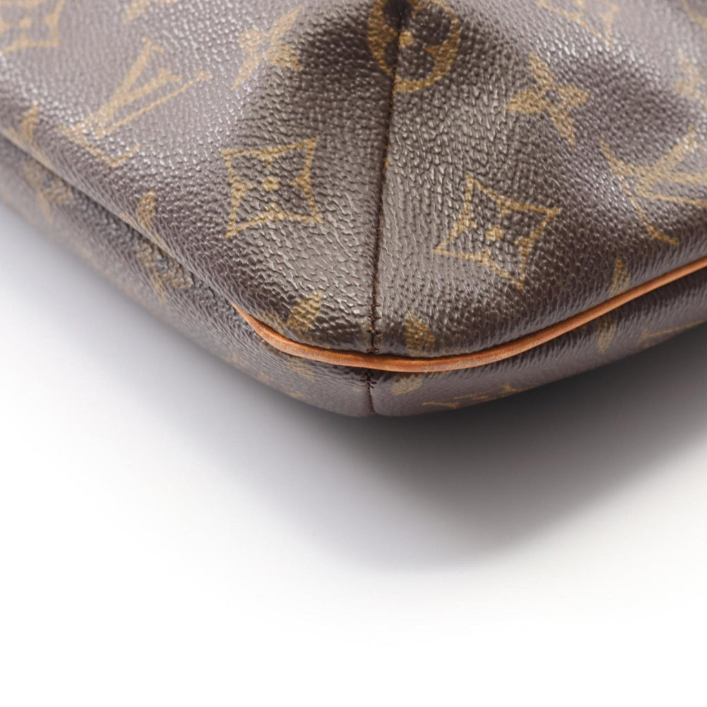 Louis Vuitton Brown Coated Canvas Leather Shoulder Bag (Pre-Owned)