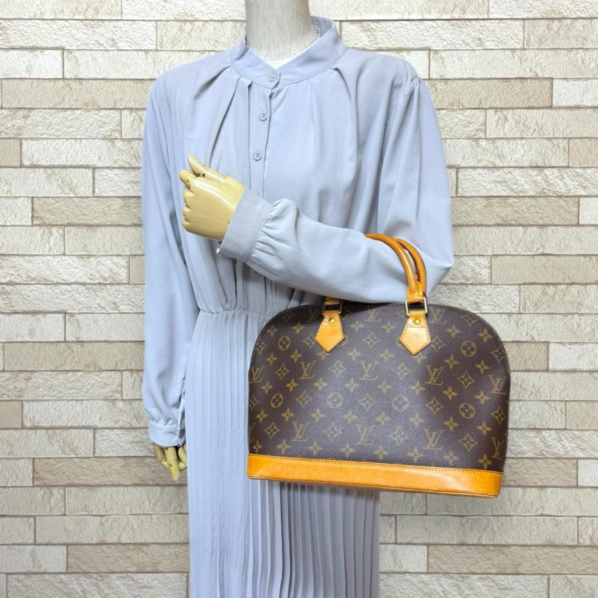Louis Vuitton Brown Monogram Canvas Handbag (Pre-Owned)