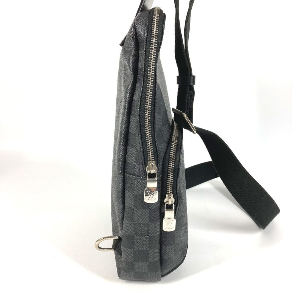 Louis Vuitton Black Damier Graphite Canvas Shoulder Bag Sling Bag (Pre-Owned)