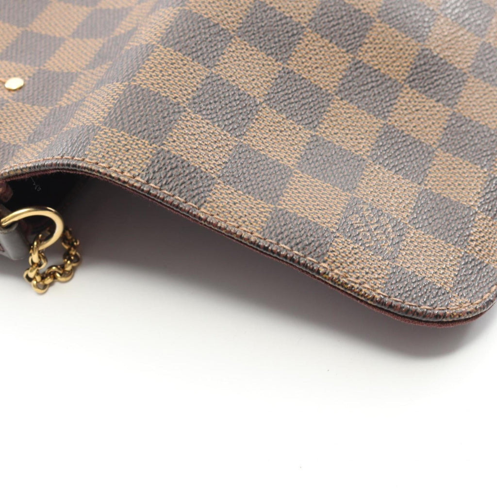 Louis Vuitton Brown Coated Canvas Leather Handbag (Pre-Owned)