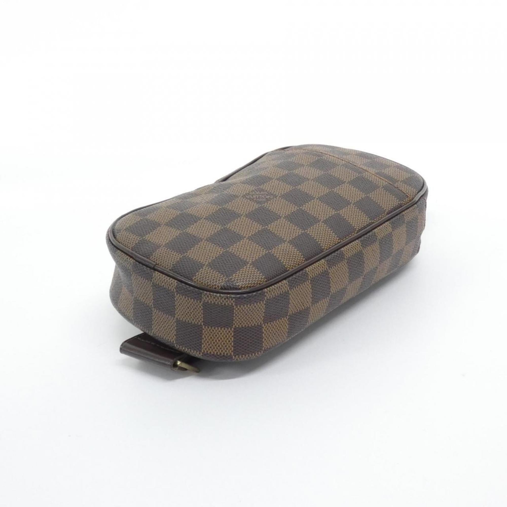 Louis Vuitton Ebene Coated Canvas Pochette Shoulder Bag (Pre-Owned)