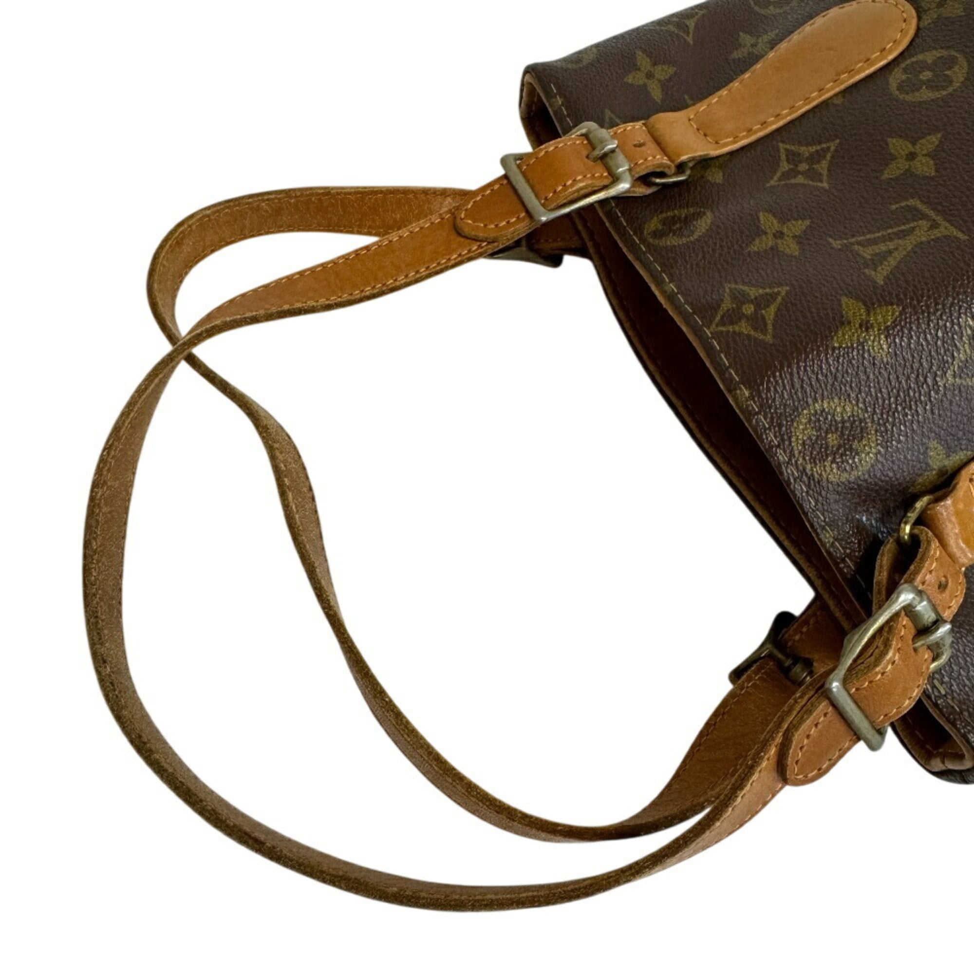 Louis Vuitton Brown Leather Shoulder Bag (Pre-Owned)