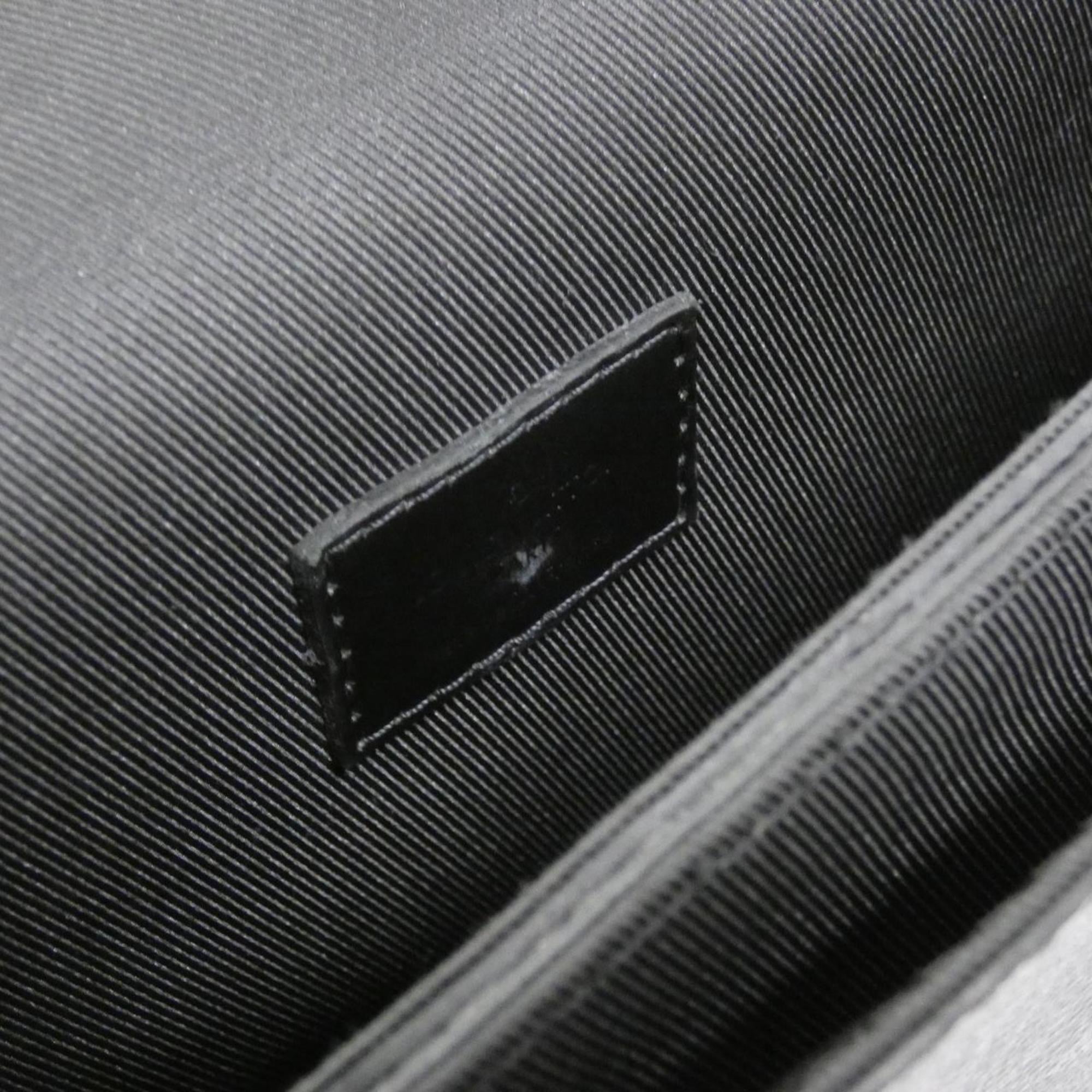 Louis Vuitton Black Coated Canvas Shoulder Bag (Pre-Owned)