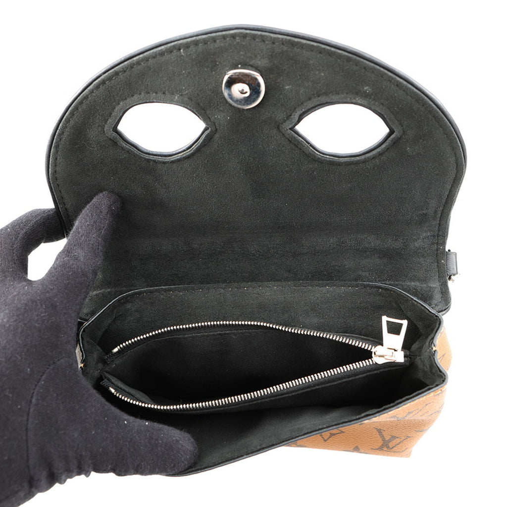 Louis Vuitton Monogram Reverse Noir Monogram Reverse Handbag Pochette Shoulder Bag (Pre-Owned)