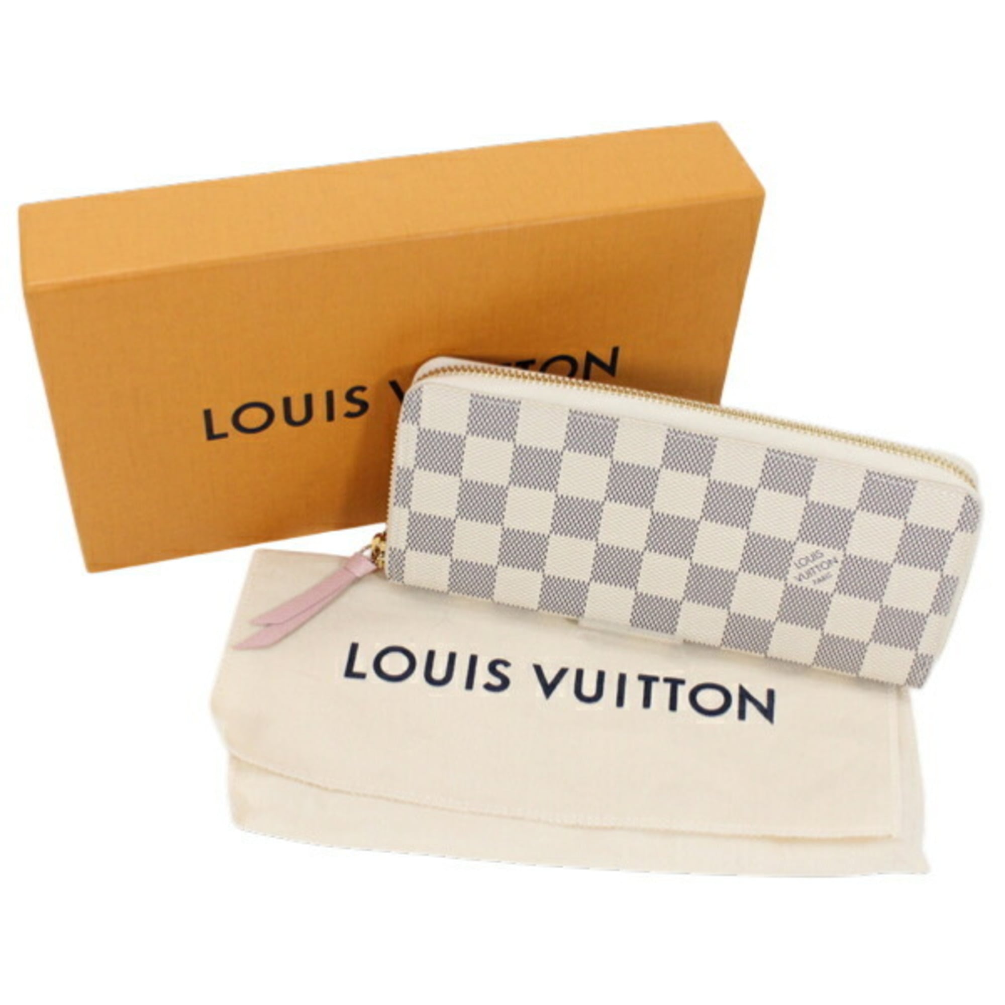 Louis Vuitton Damier Azur Rose Ballerine Damier Azur Long Wallet (Bi-Fold) (Pre-Owned)