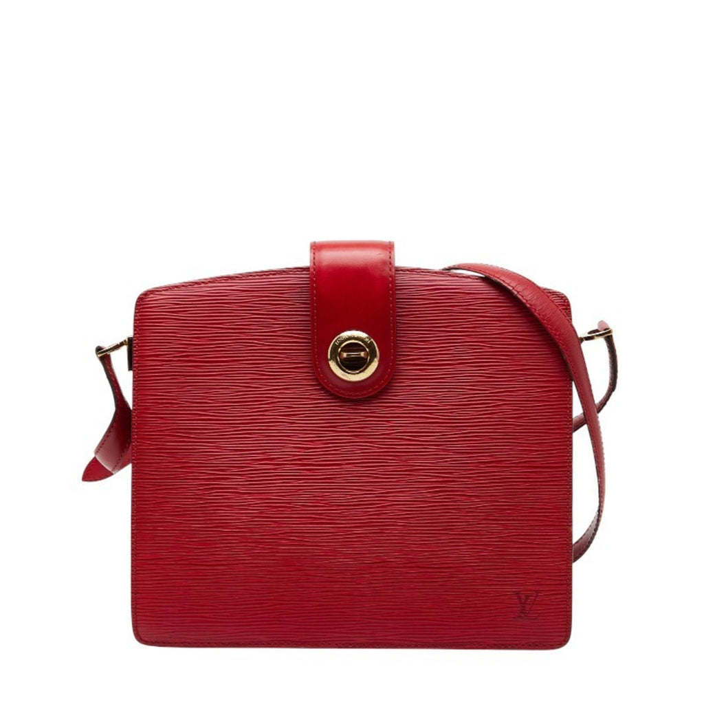 Louis Vuitton Castilian Red Leather Shoulder Bag (Pre-Owned)