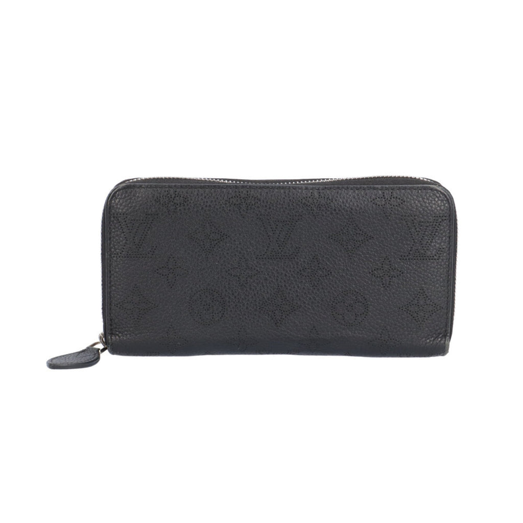 Louis Vuitton Black Mahina Leather Long Wallet (Bi-Fold) (Pre-Owned)