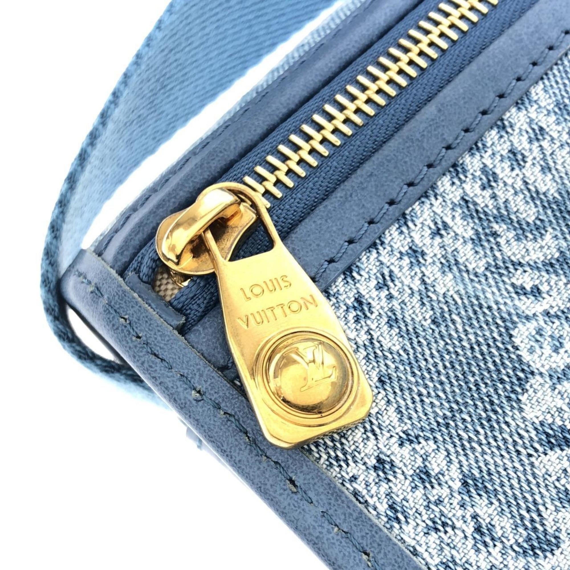 Louis Vuitton Blue Denim Canvas Shoulder Bag (Pre-Owned)