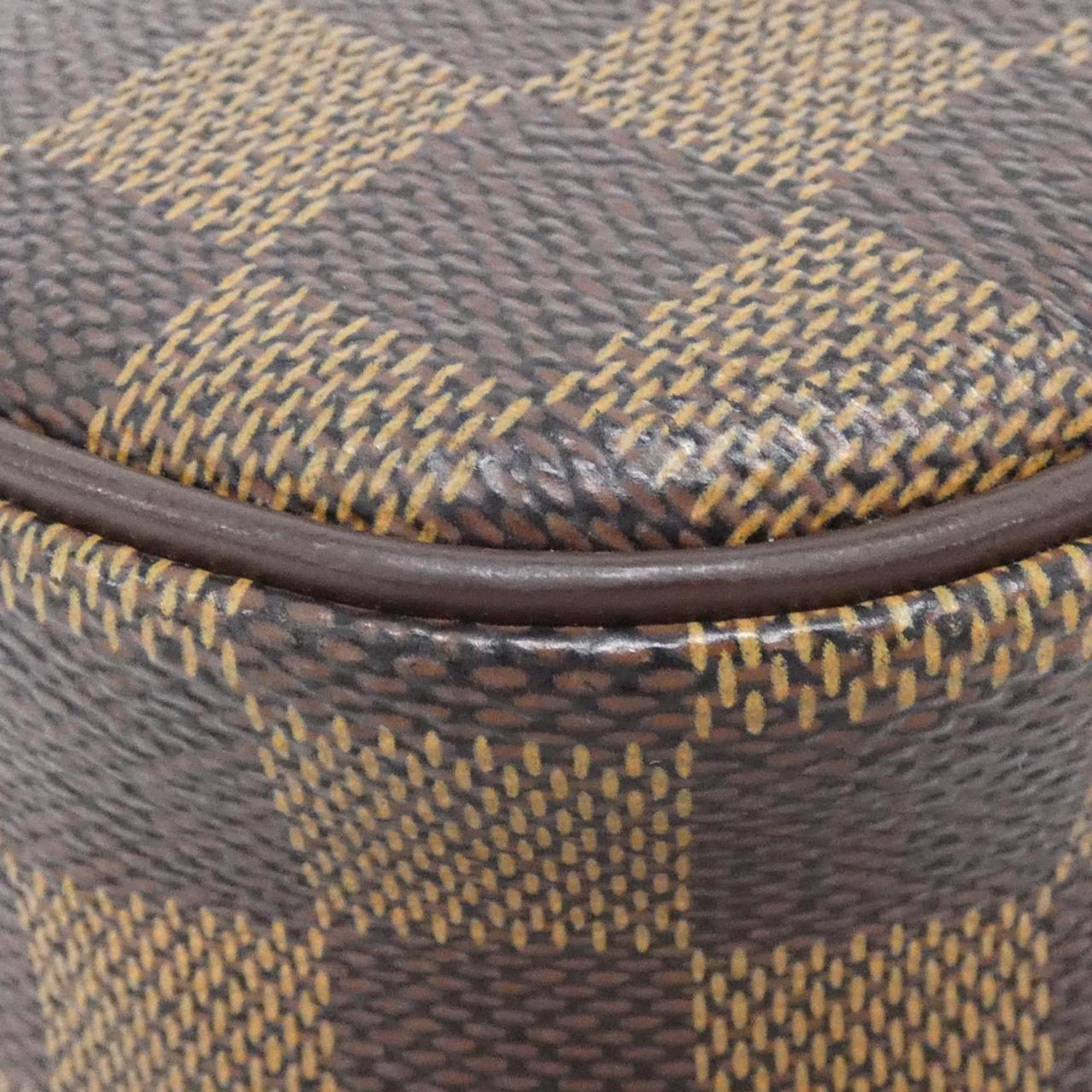 Louis Vuitton Ebene Coated Canvas Pochette Shoulder Bag (Pre-Owned)