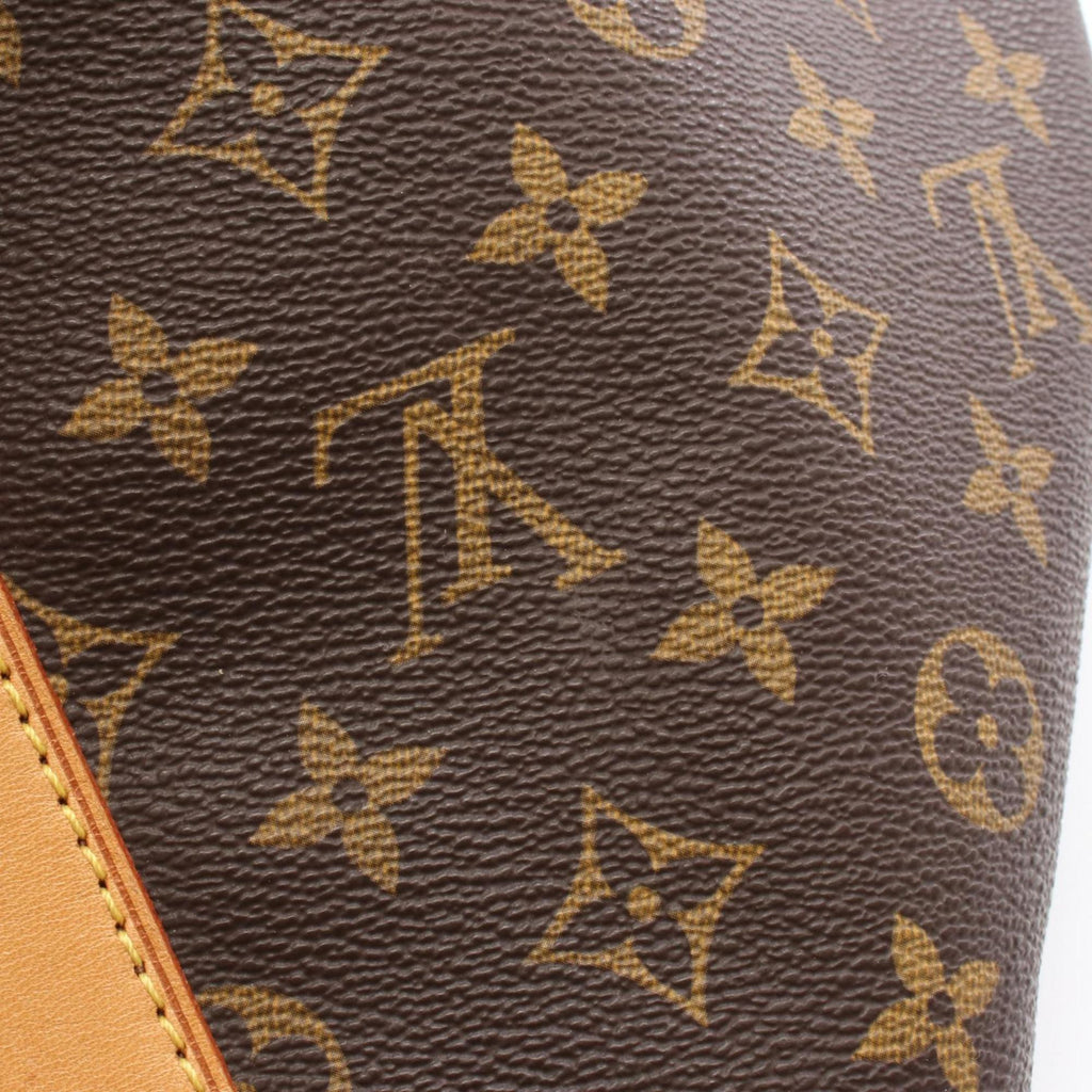 Louis Vuitton Brown Coated Canvas Leather Boston Bag (Pre-Owned)