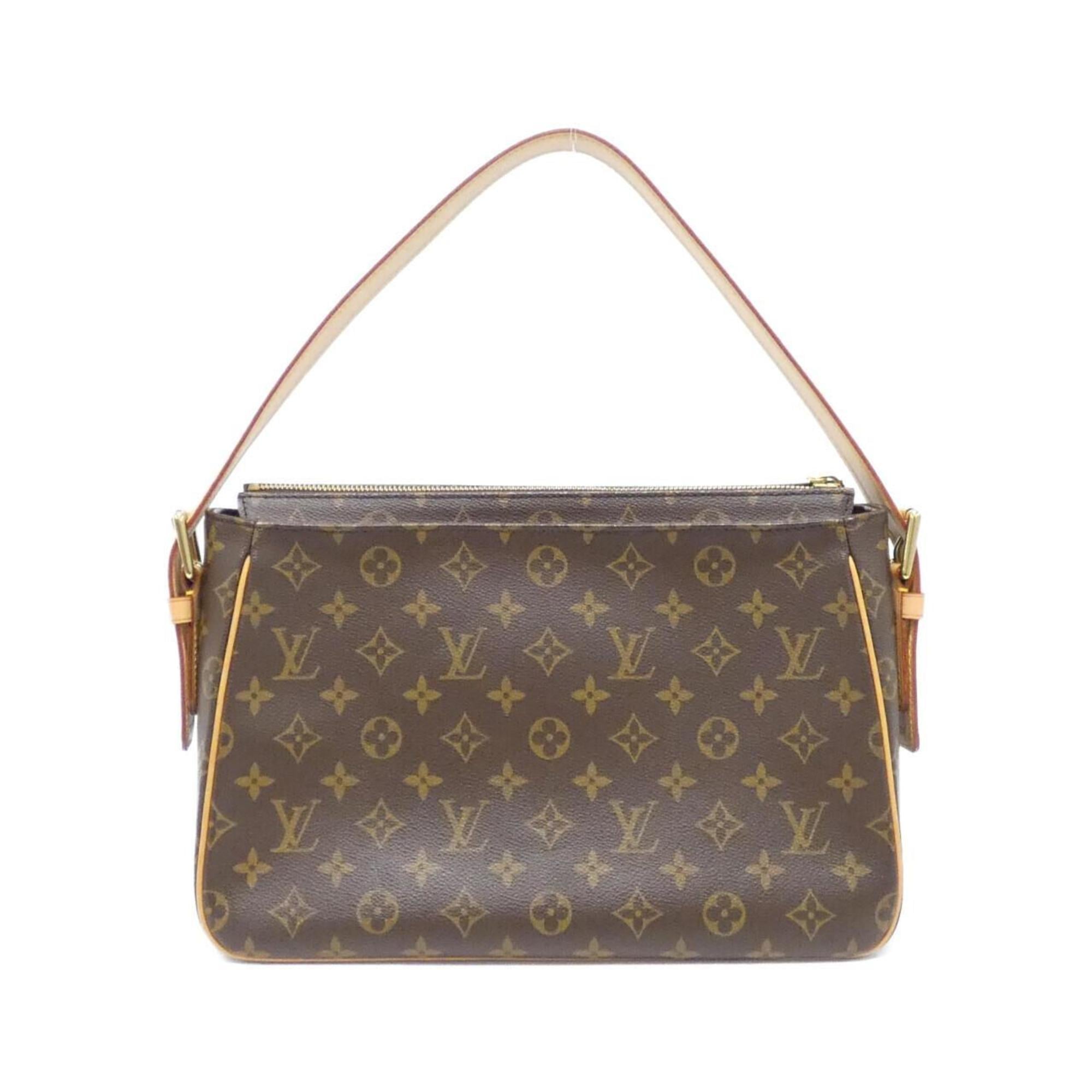Louis Vuitton Marron Coated Canvas Shoulder Bag (Pre-Owned)