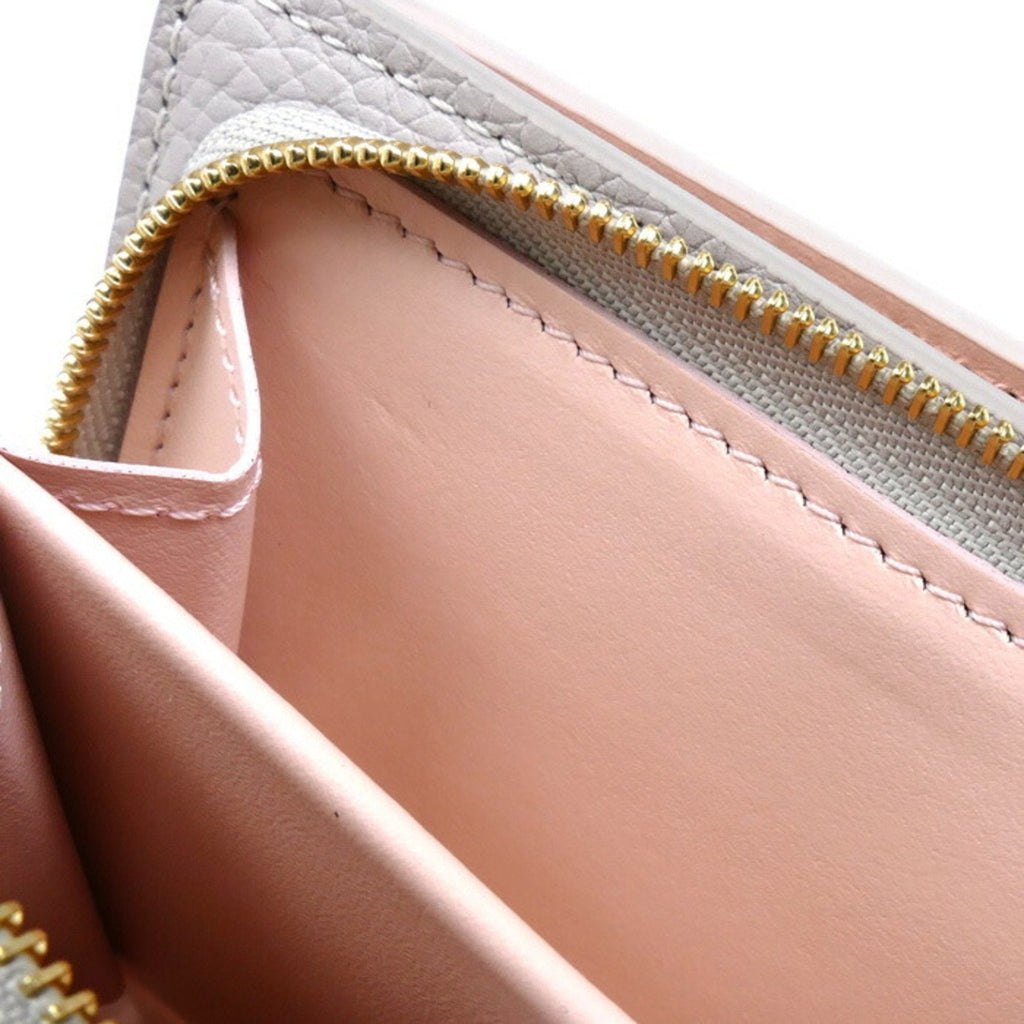Louis Vuitton Grayish Pink Mahina Leather Wallet (Bi-Fold) (Pre-Owned)