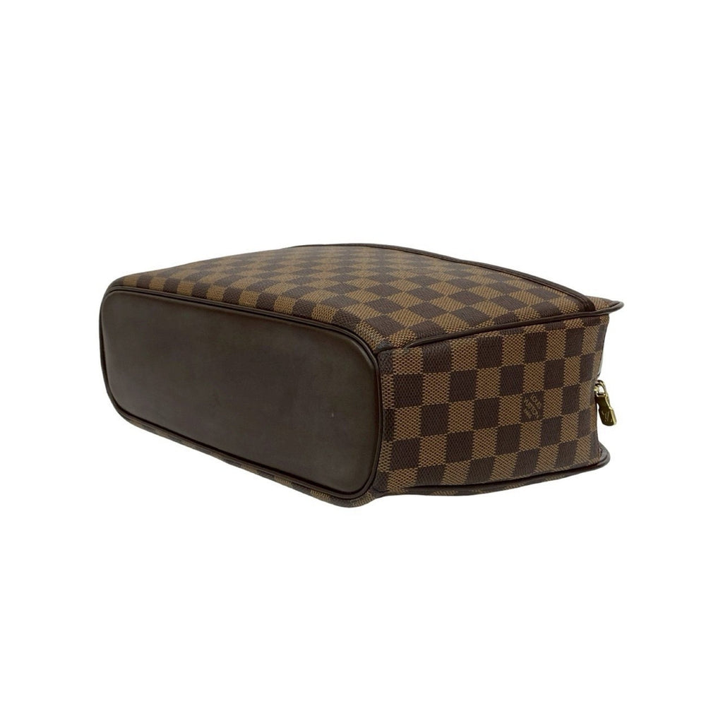 Louis Vuitton Brown Leather Pvc Boston Bag Handbag (Pre-Owned)